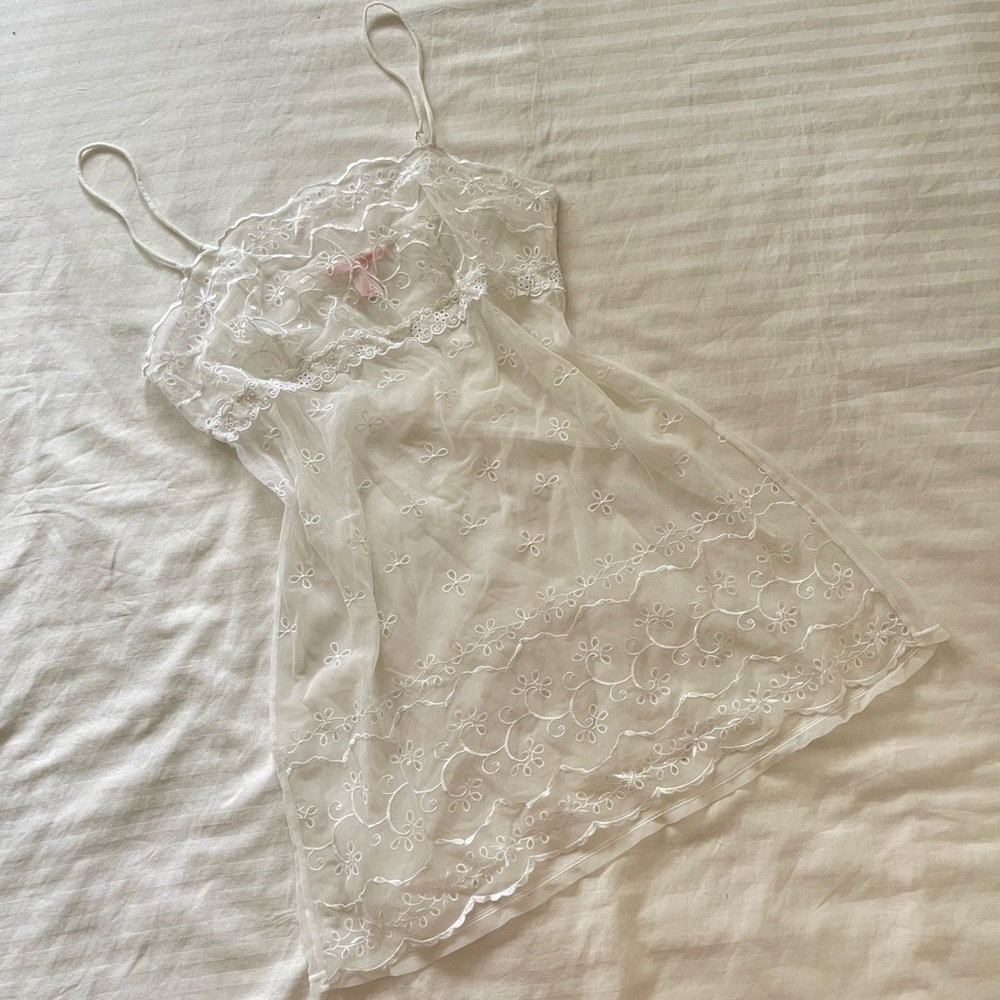 Victoria’s Secret eyelet babydoll slip
